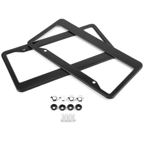 Support de Plaque d'Immatriculation, Keenso Support de Fixation de Cadre de Plaque d'Immatriculation de Voiture en Acier Inoxydable Universel