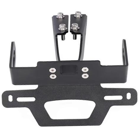 Support de plaque d'immatriculation moto noir