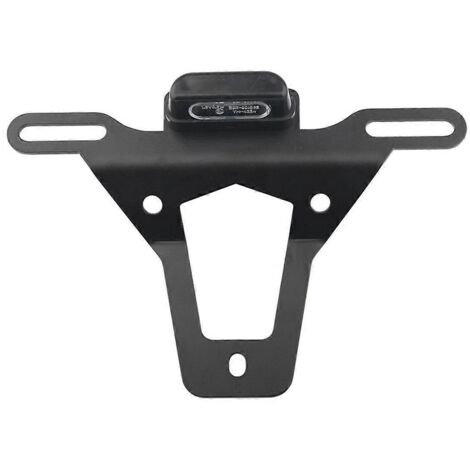 Support de plaque d'immatriculation noir pour accessoires moto