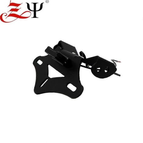 Support de plaque d'immatriculation noir pour moto Honda CBR1000RR (2008-2016) avec feu arrière court