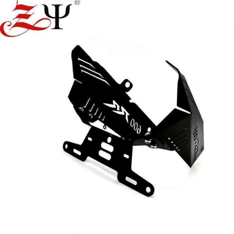 Support de plaque d'immatriculation noir pour moto Honda CBR600RR F5 (2007-2012) avec feu arrière court
