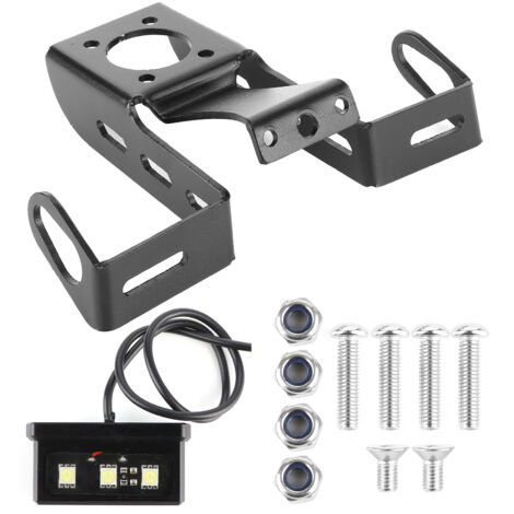 Support de plaque d'immatriculation pour éliminateur de garde-boue de moto, avec lumière LED, adapté pour Yamaha YZF R6 2006 – 2016