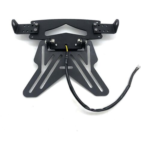 Support de plaque d'immatriculation réglable pour moto - Universel -