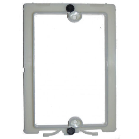 Support de plaque pour bâti INEO – Finition métal – Dimensions 19.8 x 13.8 cm – Compatible avec WC Nicoll
