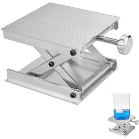 Support de Plate-forme de Levage en Alliage d'Aluminium Tables Élévatrices de Laboratoire 992.5cm Plate-forme de Levage de Laboratoire Ajustable pour Laboratoire de Physique Biochimique