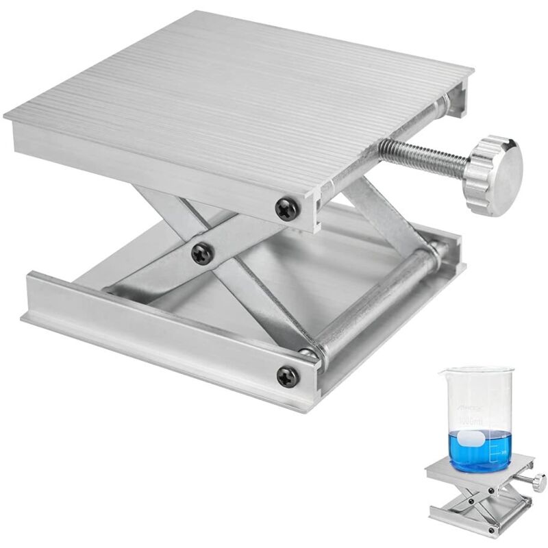 Support de Plate-forme de Levage en Alliage d'Aluminium Tables Élévatrices de Laboratoire 992.5cm Plate-forme de Levage de Laboratoire Ajustable pour
