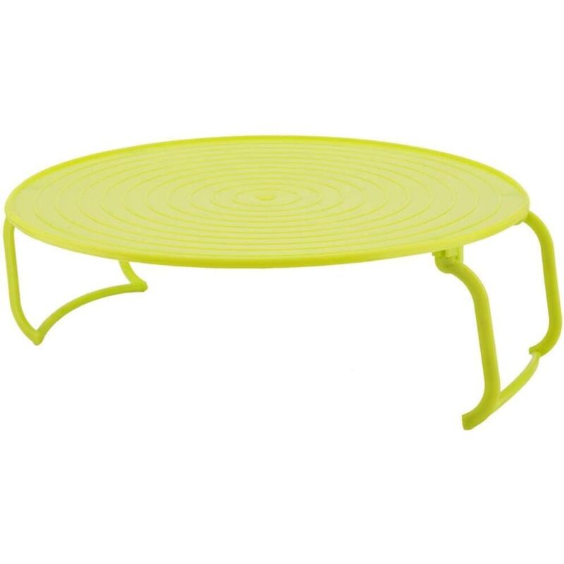 Support de Plateau de Four à Micro-Ondes Support de Plateau de Cuisson en Plastique Multifonctionnel pour Accessoires de Micro-Ondes avec Poignées et