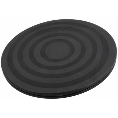 Support de plateau tournant de 20 cm, plateau tournant à 360°, avec roulements à billes, tourne-disque rond robuste, convient aux téléviseurs, aux travaux manuels, aux plantes bonsaï, noir.
