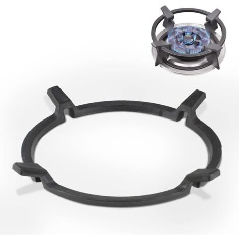 Support de Poêle à Wok - Universel - Fonte Antidérapante - 16 cm - Compatible Gaz - Robuste