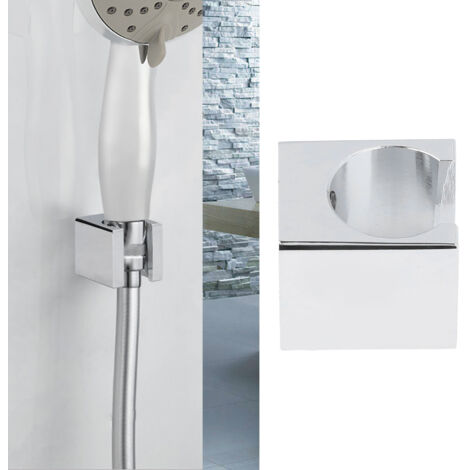 Support de pomme de douche haute qualité ajustable angle structure robuste cuivre pur pour douche main salle de bains avec finitions chromées résistant corrosion inclus vis et ancres murales