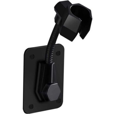Support de pomme de douche Main adhésif 360° réglable ABS - Support mural ajustable pour carrelage/marbre/verre
