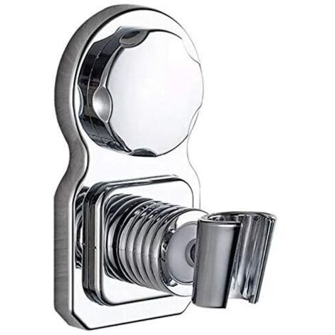 Support de pomme de douche, support de pomme de douche, support de pomme de douche, tige de levage, support de pomme de douche poinçonnage sans salle de bain (la base à ventouse en ABS peut être réuti