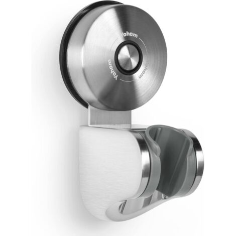 Support de pommeau de douche à ventouse, fixation pour pommeau de douche à main, acier inoxydable, 4 angles réglables.