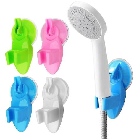 Support de pommeau de douche à ventouse réglable - Bleu