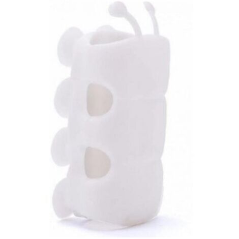 Support de pommeau de douche en silicone blanc, ventouse réutilisable, support mural pour salle de bain, accessoires