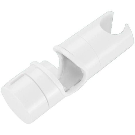 Support de pommeau de douche réglable blanc mat pour barre coulissante, support de douchette universel