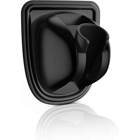 Support de pommeau de douche réglable en acier inoxydable (Noir)