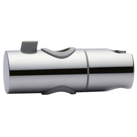 Support de pommeau de douche réglable en hauteur pour barre de douche coulissante, support de pommeau de douche à main, support de douchette pivotant à 360°, finition chrome poli