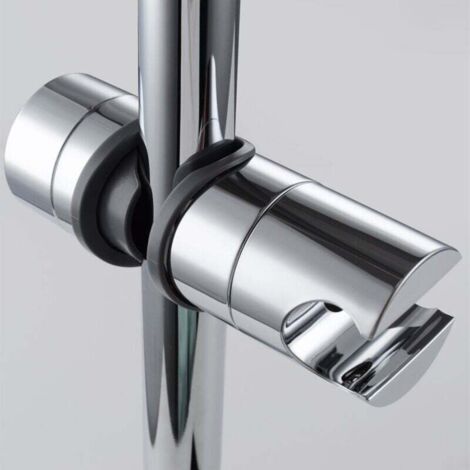 Support de pommeau de douche réglable pour barre coulissante, support de tête de rail universel de 18 à 25 mm de diamètre extérieur pour salle de bain coulissante à barre coulissante