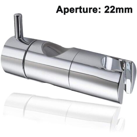 Support de pommeau de douche réglable pour barre coulissante, universel, diamètre extérieur 19/22/25 mm, fixation pour barre coulissante, remplacement pour salle de bain, rotation à 360°.