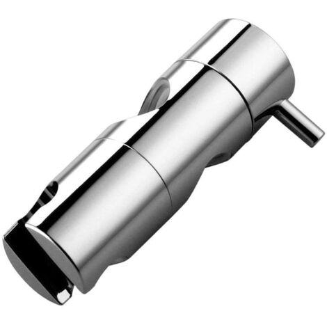 Support de pommeau de douche réglable pour barre de douche coulissante, support de pommeau, support de douchette, support de douchette à main, support de douchette rotatif à 360°, chrome poli