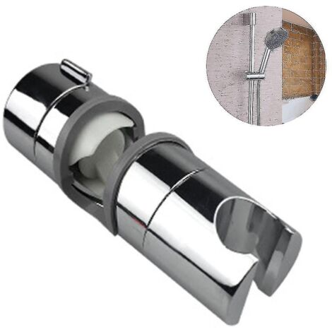 Support de pommeau de douche réglable pour barre de douche coulissante, support universel pour barre de douche coulissante de 18 à 25 mm de diamètre extérieur.
