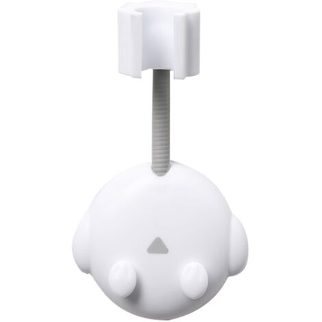 Support de pommeau de douche réglable, support de douche mural multifonctionnel blanc
