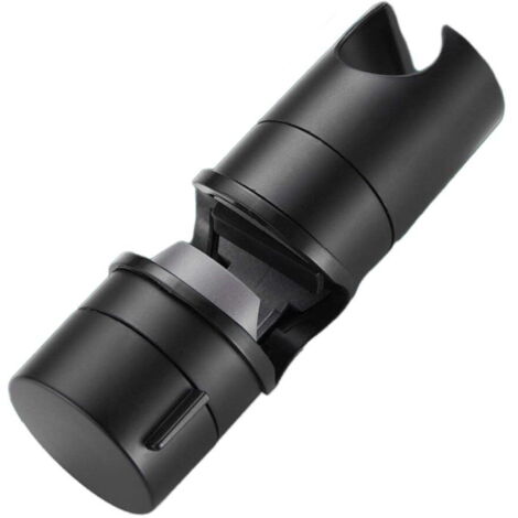 Support de pommeau de douche réglable universel pour rail de 20 à 25 mm de diamètre extérieur, fixation par pince coulissante, remplacement pour salle de bain, support de douchette rotatif à 360° noir
