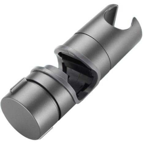 Support de pommeau de douche réglable universel pour rail de douche de 20 à 25 mm de diamètre extérieur, fixation coulissante avec rotation à 360°, pour salle de bain (gris).