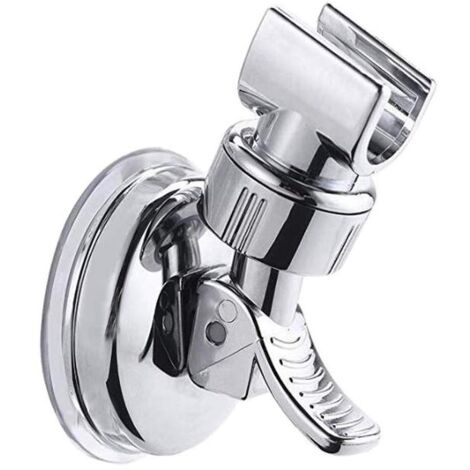 Support de pommeau de douche réglable, ventouse amovible, sans perçage, finition chromée polie, pour salle de bain