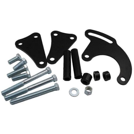 Support de pompe de direction assistée et d'alternateur réglable pour SBC Saginaw LWP