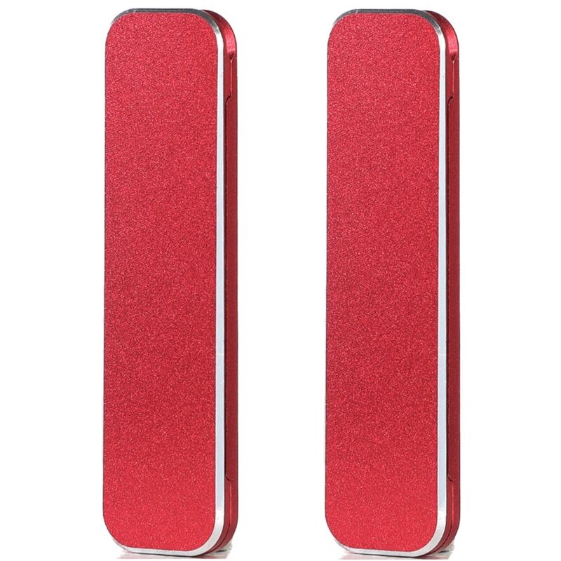 Support de Portable en Aluminium Multi-Angle RéGlable 2 PièCes pour Toutes Les Smartphones, Support de Chevet et Support de Table, Rouge