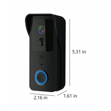Support de porte adhésif compatible avec les accessoires de sonnette vidéo, système de sécurité de sonnette