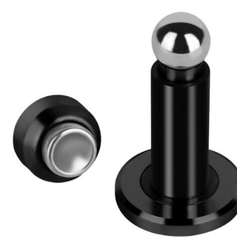 Support de Porte Magnétique Soft-Catch Butées de Porte Magnétiques en Acier Inoxydable Arrêt de Porte Mural (2 Paquet)