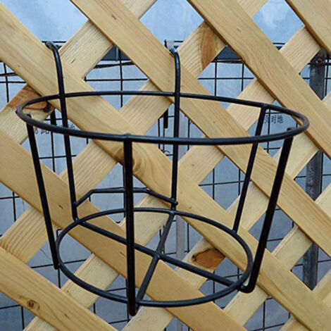 Support de Pot de Fleurs en Fil de Fer pour Balcon, Support de Rangement Étagère pour Jardin et Terrasse, Décoration Extérieure