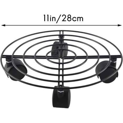 Support de pot de fleurs en métal pour intérieur et extérieur