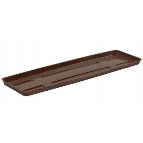 Support de pot de fleurs rectangulaire marron de 60 cm