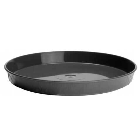 Support de pot de fleurs rond en graphite 32 cm