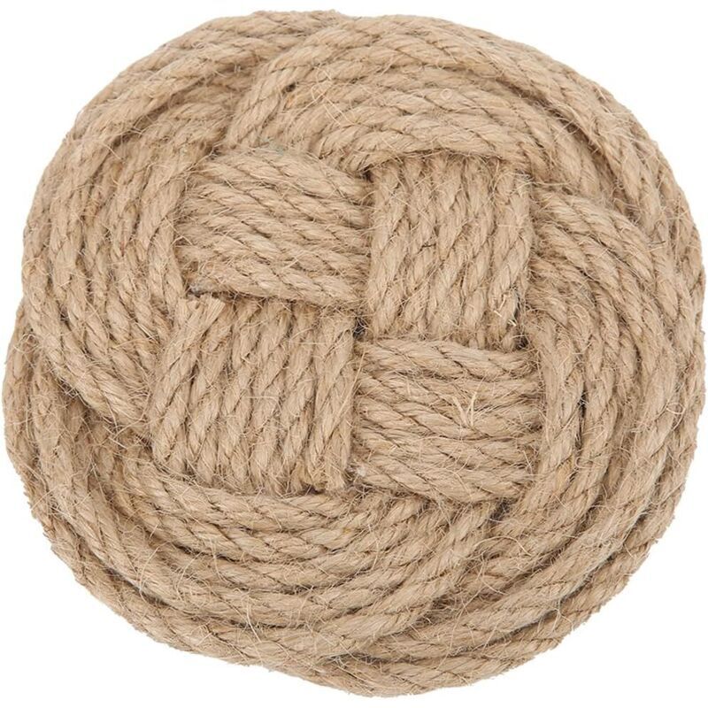 Support de Pot Tapis Antidérapant Jute Tissé Dessous de Plat Moderne Épaissir Isolation Thermique Marron sous-Verres pour Tasse Plat Pan Salle à