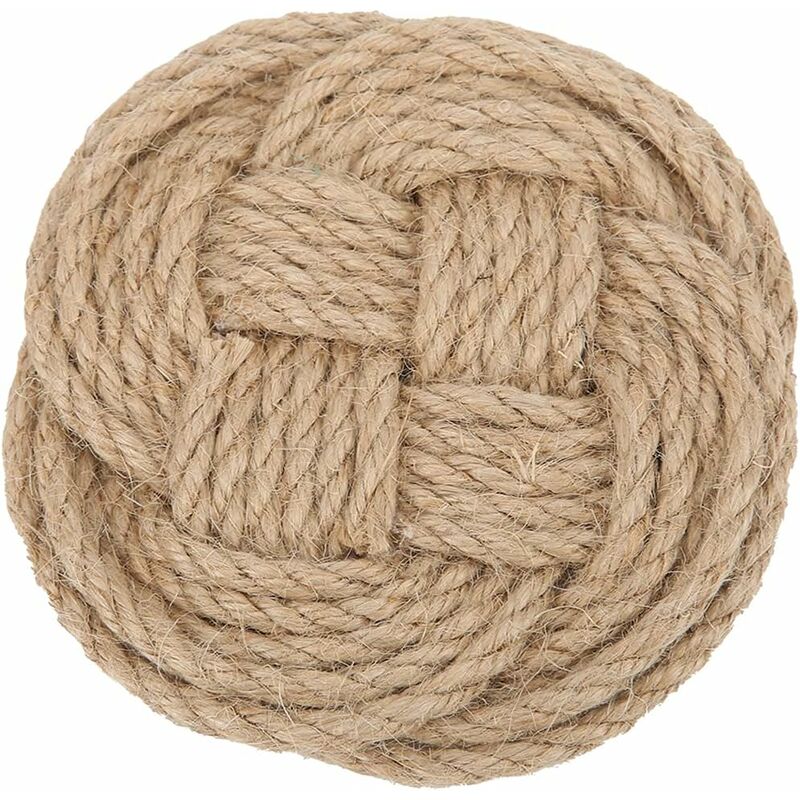 Ersandy - Support de Pot Tapis Antidérapant Jute Tissé Dessous de Plat Moderne Épaissir Isolation Thermique Marron sous-Verres pour Tasse Plat Pan