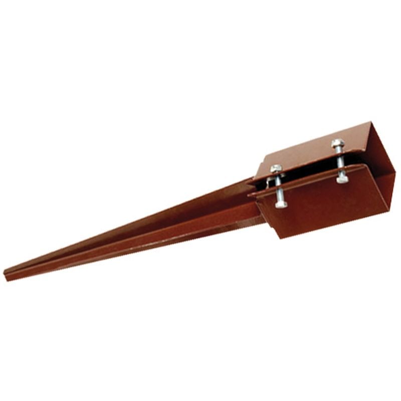 Fixman - support de poteau à planter 75 x 75 x 750 mm 721020