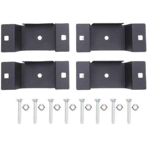 Support de Poteau de Remorque Multifonctionnel en Métal pour Plateaux Camions 2x4in Bois