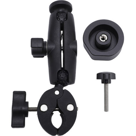 Support de poteau d'échelle de camping-car avec pince d'angle réglable, support en alliage d'aluminium pour antenne TV par Satellite sur les supports de toit des bateaux de camping-car.