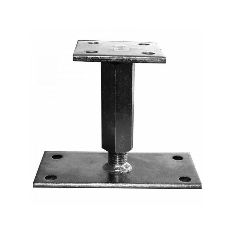 Support universel/ platine reg. Electro zingué 90x90- 90x16 h: 110-180