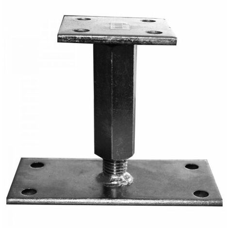Support de poteau réglable 110 à 180 mm WAELBERS - H.160x90 - B.90x90 ép.6mm - 426501.99