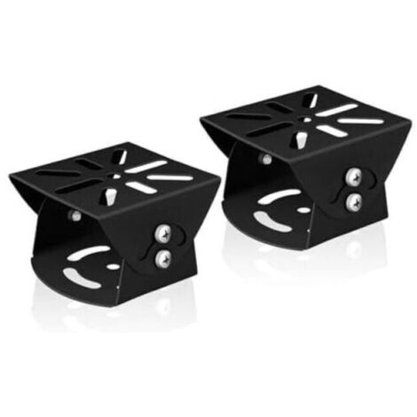 Support de poteau universel pour caméra de vidéosurveillance (75 x 80 x 52 mm), lot de 2, support d'angle en acier inoxydable pour caméras de vidéosurveillance et de sécurité.