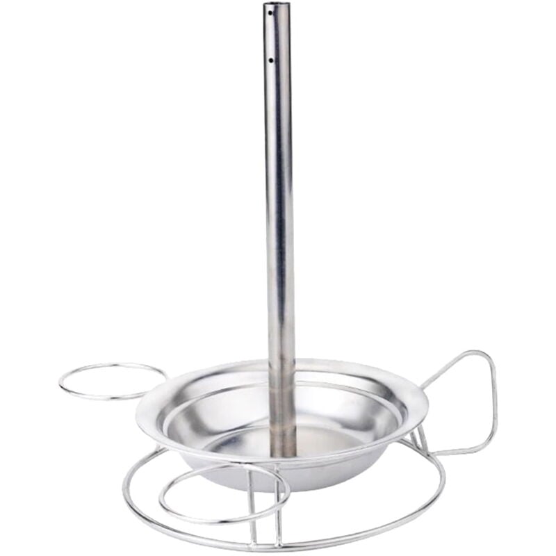 Support de poulet en acier inoxydable, support vertical en acier pour rôtissoire, plaque de cuisson, grille pour rôtissoire pour camping en plein air