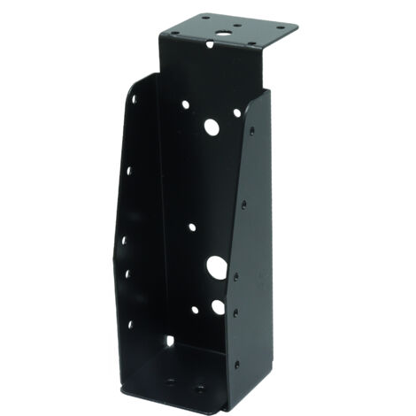 Support de poutre noir galvanisé avec lèvre pour poutres 6.3 x