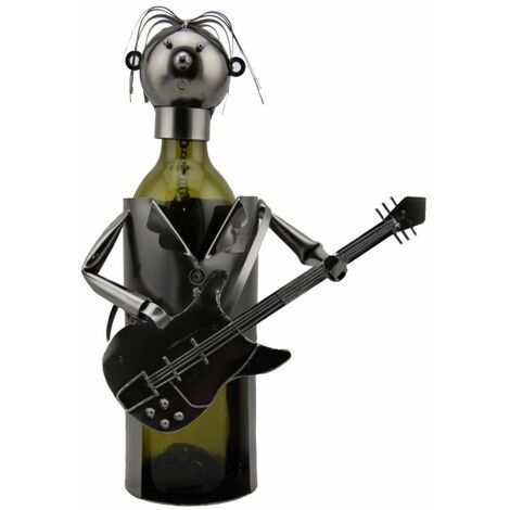 Support de présentation à bouteille - Le Guitariste