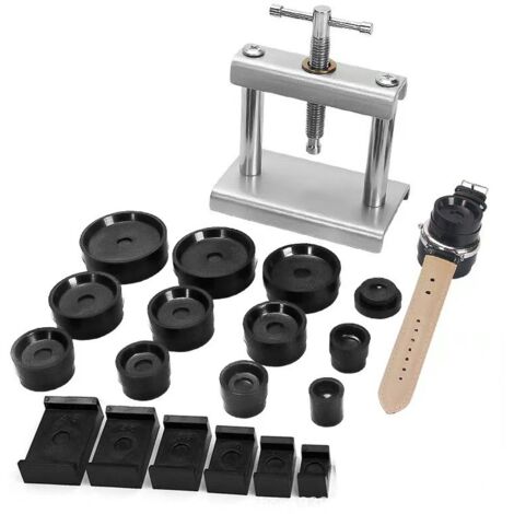 Support de Presse de Montre Professionnel pour Remplacement Pile et Fermeture de Fond Mécanique Quartz